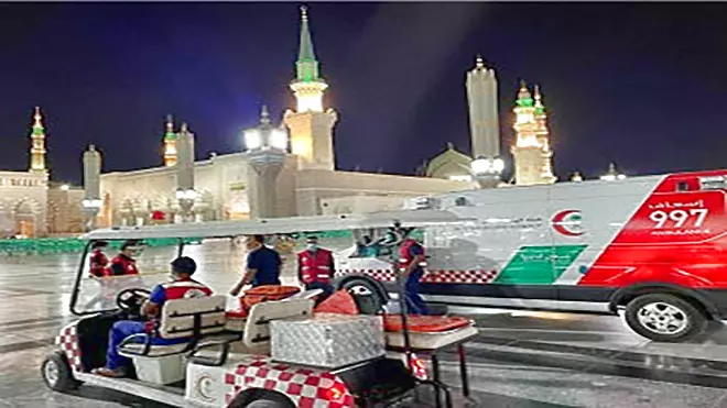 إنقاذ حياة معتمر إندونيسي أصيب بنوبة قلبية في المدينة المنورة